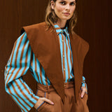 Cotton Curved Hem Blouse