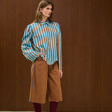 Cotton Curved Hem Blouse