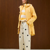 COTTON HOODED TRENCH COAT