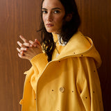 Cotton Hooded Trench Coat