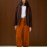 Cotton Hooded Jacket With Full Zipper
