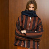 Cotton Hooded Jacket With Full Zipper