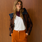 Cotton Hooded Jacket With Full Zipper
