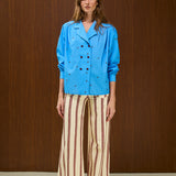 Cotton High Waisted Flared Pant
