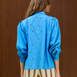 Vintage Double Breasted Cotton Blouse