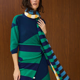 Round Neck Knitted Straight Long Sleeve Dress