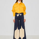 Navy Drops Gabardine Pant