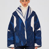Navy Drops Reversible Jacket