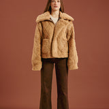 Soprano Reversible Faux Suede Jacket