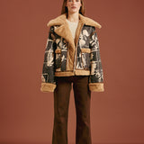 Soprano Reversible Faux Suede Jacket