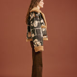 Soprano Reversible Faux Suede Jacket