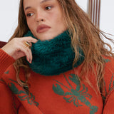 Bufanda de piel verde Overture