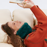 Bufanda de piel verde Overture