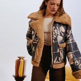 Soprano Reversible Faux Suede Jacket