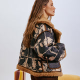 Soprano Reversible Faux Suede Jacket