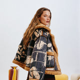 Soprano Reversible Faux Suede Jacket