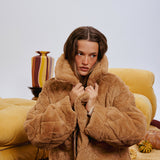 Soprano Reversible Faux Suede Jacket