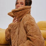 Soprano Reversible Faux Suede Jacket