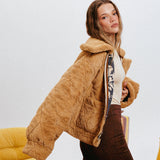 Soprano Reversible Faux Suede Jacket