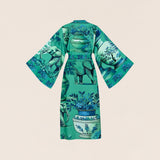 Green Garden Long Kimono