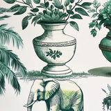 Green Elephant Tablecloth