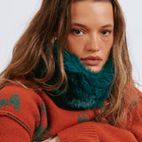 Bufanda de piel verde Overture