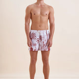 Red Palm Swim Shorts