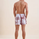 Red Palm Swim Shorts