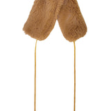 Bufanda de piel beige Solo