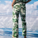 Tropical Garden Cotton Pant